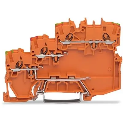 Produktfoto 1 von WAGO TOPJOB S Anschlussklemmenblock DIN-Schiene 3 Orange, 1mm², 300V Zugfederklemme
