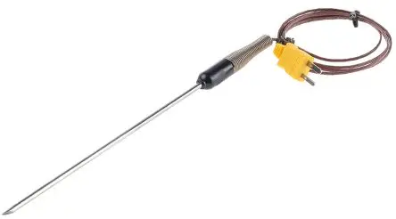 Produktfoto 1 von Fluke Temperatursensor, Typ K, Lanze x 140 mm Einfügen, Oberfläche, Generell, Luft, Ø 9.5 mm, max.Temp 260 °C,