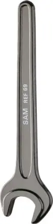 Produktfoto 1 von SAM Gabelschlüssel Metrisch Kohlenstoffstahl, Länge 439 mm