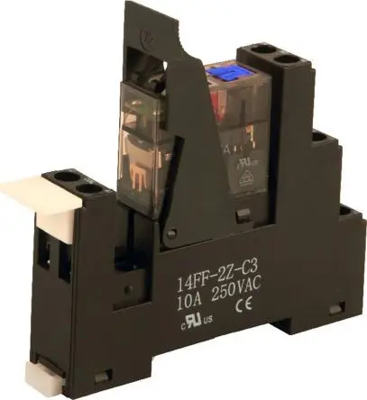 Produktfoto 1 von Hongfa Europe GMBH RMTFL Interface Relais 12V dc, 2-poliger Umschalter DIN-Hutschiene 8A