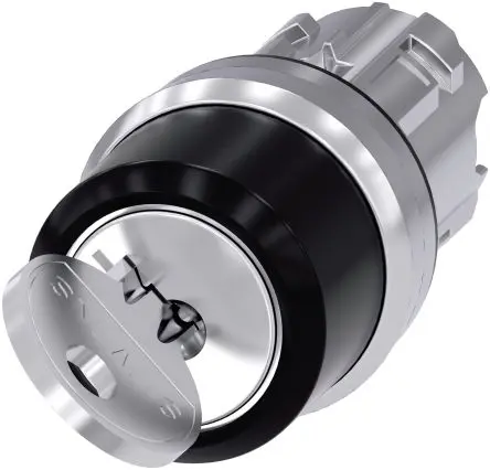 Produktfoto 1 von Siemens SIRIUS ACT 3SU10 Schlüsselschalterkopf 22mm 2 Positionen Ronis Rastend IP66, IP67, IP69(IP69K)