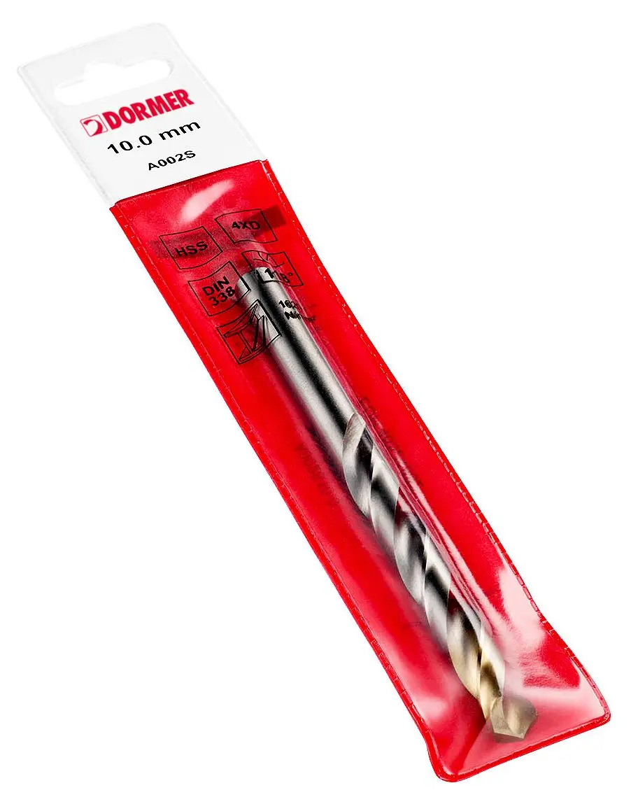 Produktfoto 1 von Dormer A002S HSS TiN Spiralbohrer 5.5mm x 93 mm, Anschliffwinkel 118°, 1 Stück