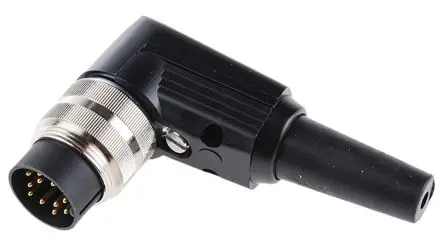 Produktfoto 1 von Lumberg WSV M16 DIN-Stecker gewinkelt 12-polig, DIN EN 60529, 60V ac 3A IP40 Kabel, Mit Gewinde Stecker
