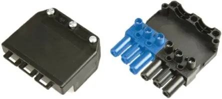 Produktfoto 1 von Wieland GST18i6 Beleuchtungssteckverbinder, Kabel Stecker/Buchse, Mini-Steckverbinder, Schraubbefestigung 20A, Kontakte: