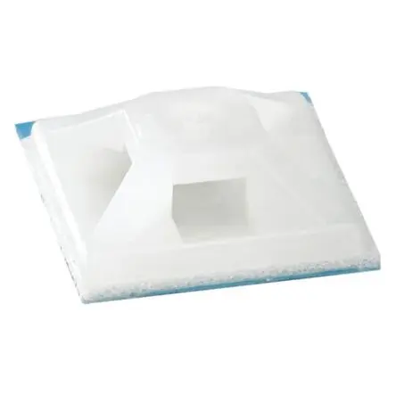 Produktfoto 1 von Thomas & Betts Schraubbefestigung Befestigungssockel, Nylon Natur 38 mm x 38mm für 4.3 mm