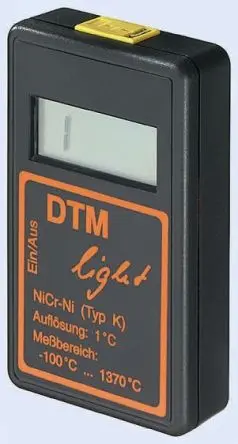 Electrotherm Digital Thermometer, DTM-L, Handheld, bis +1370°C ±3 % max, Messelement Typ K, ISO-kalibriert