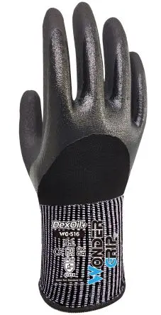 Produktfoto 1 von Wonder Grip WG-516 DEXOIL+ Arbeitshandschuhe Größe 8, M Baugruppe, Automobilindustrie, Bauwesen, Rettungsdienste Nylon,