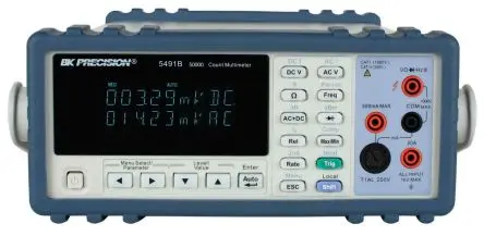 Produktfoto 1 von BK Precision 5491B, Tisch Digital Digital-Multimeter, CAT I, CAT II 750V ac / 20A ac, 50MΩ, DKD/DAkkS-kalibriert