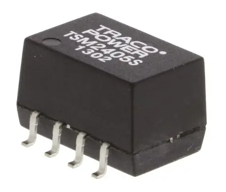 Produktfoto 1 von TRACOPOWER TSM DC/DC Konverter, 5V dc OUT 200 mA Oberfläche 26.4V dc 1 kV dc 1 W -40 °C 85 °C
