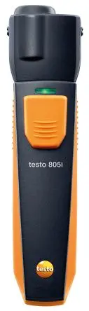 Produktfoto 1 von Testo 805i Bluetooth Infrarot Thermometer, -30 °C 10:1, bis 250 °C, ±2.5°C, F, °C, DKD/DAkkS-kalibriert