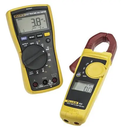 Fluke 117 + 323 IMSK Multimeter-Kombi Multimeter Industrieausführung, ISO-kalibriert