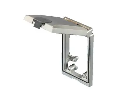 Produktfoto 1 von Rittal SZ Typ Gehäuserahmen 1-Einbaustellen B. 65mm H. 120 mm L. 120 mm Schnittstellen und Buchsen Polycarbonat Grau