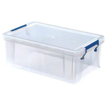Produktfoto 1 von Fellowes 10L Kunststoff Aufbewahrungsbox Abschließbar, Klar 15.5 cm x 39.5cm x 25.5 cm
