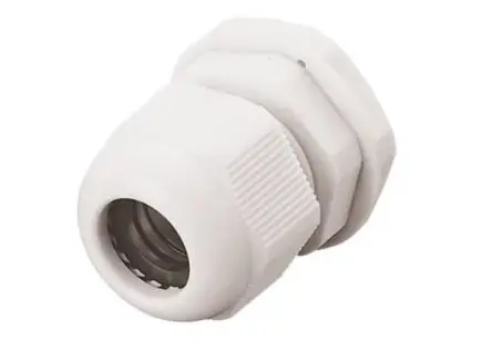 Produktfoto 1 von RS PRO Kabelverschraubung, M12 Nylon 6.6 Weiß 3 mm/ 6.5 mm, IP68