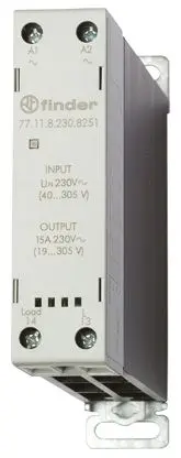 Produktfoto 1 von Finder 77 DIN-Hutschiene Halbleiterausgang, SPST 305 V ac 230V ac / 15 A