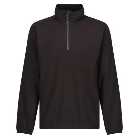 Produktfoto 1 von Regatta Professional TRF691 Unisex Fleece-Jacke, 100 % Polyester Schwarz, Grau Halb-Reißverschluss, Größe M, Größe M
