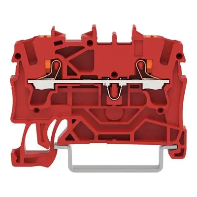 Produktfoto 1 von WAGO TOPJOB S Anschlussklemmenblock DIN-Schiene 1 Rot, 2.5mm², 600V Einsteck-Anschluss IECEx/ATEX/CSA