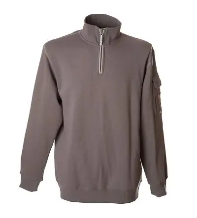 Produktfoto 1 von JRC 987101 Unisex Sweatshirts & Fleecejacken, 35 % Baumwolle, 65 % Polyester Grau Reißverschluss, Größe S