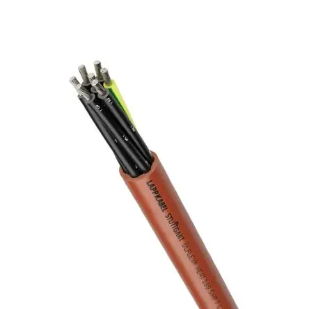 Produktfoto 1 von Lapp CY Steuerkabel, 7-adrig 2.5mm² 13 AWG Rot Ungeschirmt, 50 m, Silikon