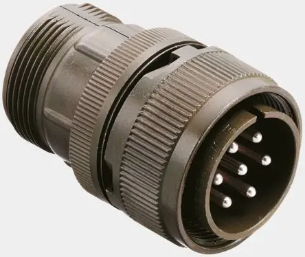Produktfoto 1 von JAE Kupferlegierung MIL-Spec Rundsteckverbinder Gerade, 7-polig, 500V, Kabel, Gehäuse 20 Stecker, Schwarz Stecker