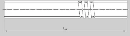 Produktfoto 1 von Bosch Rexroth Welle, Wellen-Ø 16 mm x 1000 mm