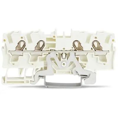 Produktfoto 1 von WAGO TOPJOB S Anschlussklemmenblock DIN-Schiene 1 Weiß, 4mm², 250V Einsteck-Anschluss CSA