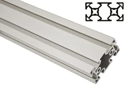 Produktfoto 1 von FlexLink Silber Xd Aluminium Strebenprofil 22 x 44 mm, 3-fach Nut 5.6 mm, Länge 2000 mm XD