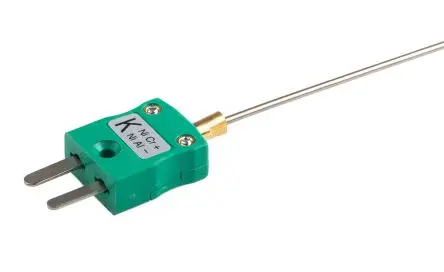 Produktfoto 1 von RS PRO MB-ISK Edelstahl Mineralisoliertes Thermoelement Typ K, Ø 1.5 mm x 500 mm → 1100 °C, ISO-kalibriert