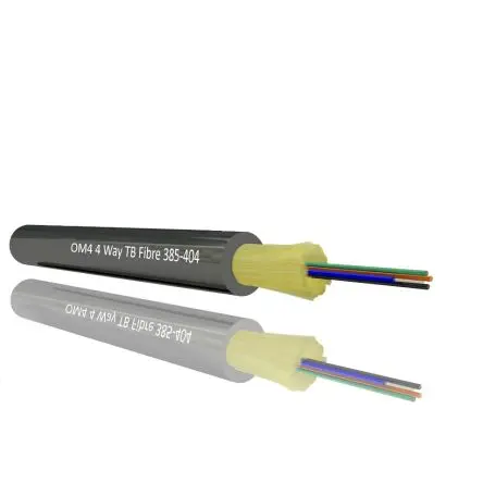 Produktfoto 1 von RS PRO LWL-Kabel 100 m 4-Fasern, Raucharm halogenfrei Schwarz