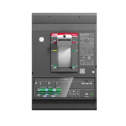 Produktfoto 1 von ABB SACE Tmax XT XT5N, Kompaktschutzschalter 3-polig, 400A Feststehend / Abschaltvermögen 20 kA 690V ac
