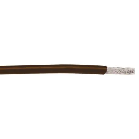 Produktfoto 1 von Alpha Wire Hookup Wire PVC Schaltdraht, 14 AWG 30 m Braun Ø 3.51 mm 41 Litzen