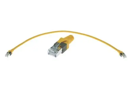 Produktfoto 1 von HARTING RJ-45 Kat. 6 Cat.6 Netzwerkkabel, 6 m, Gelb, A Gerade Stecker, B Gerade Stecker S/FTP, Polyurethan