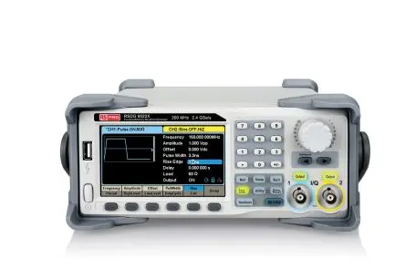 Produktfoto 1 von RS PRO SDG6022X Arbiträr-Funktionsgenerator mit LCD 200 MHz 2, 1 μHz / 20 V ss, USB, LAN