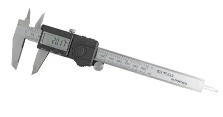 Produktfoto 1 von RS PRO 150 mm Digital Digital Zoll, Metrisch Messschieber 0.01 mm, ISO-kalibriert