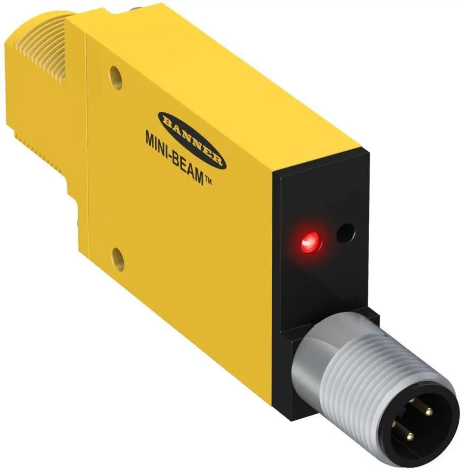 Banner Optischer Sensor, Dagegen, Bereich 6 m, Hell-/dunkelschaltend