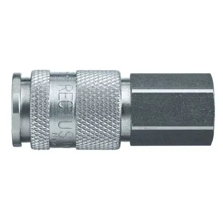 Produktfoto 1 von Legris Pneumatische Schnellsteckkupplung, Messing vernickelt 3/8 in Stecker/Buchse, 23mm