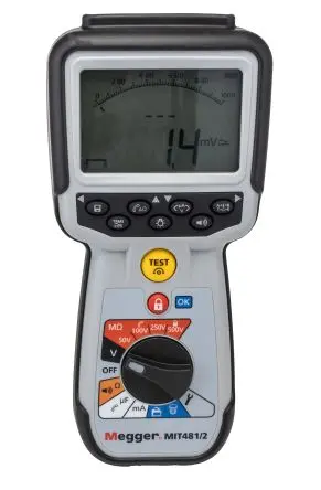Produktfoto 1 von Megger MIT481 Isolationsprüfer 50 V, 205mA, 500 V Isolationsprüfer 200 GΩ CAT IV
