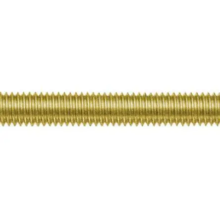 Produktfoto 1 von RS PRO M3 Gewindestange Messing 1 m Finish glatt