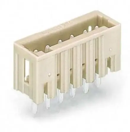 WAGO 734 Leiterplattenleiste Gerade, 8-polig / 1-reihig, Raster 3.5 mm Raster Leiterplattenmontage