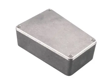 Produktfoto 1 von Hammond 1590; Gehäuse; Aluminiumdruckguss; Schwarz IP65 Breite 79 mm Höhe 40 mm Länge 112 mm
