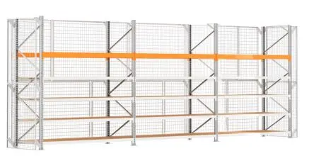 Produktfoto 1 von Manorga Regalsystem, Stahlblech, Galvanisiert, 8 m, 1100 mm, 1000 kg Last