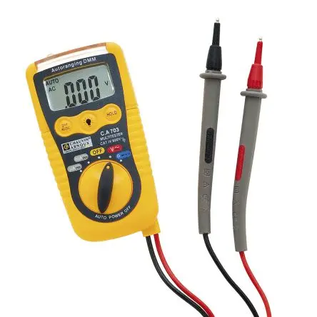 Produktfoto 1 von Chauvin Arnoux CA 703 Tragbar Digital Multimeter, CAT IV / 200 mA ac 200 mA dc, DKD/DAkkS-kalibriert