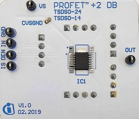 Produktfoto 1 von Infineon BTS7008-1EPP Evaluierungsplatine, PROF_2 BTS7008-1EPP DB Hochseitige Strommessung, für PROFET™+2