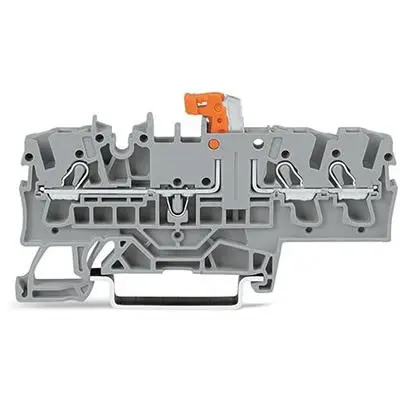 Produktfoto 1 von WAGO TOPJOB S Anschlussklemmenblock DIN-Schiene 1 Grau, 2.5mm², 300V Zugfederklemme ATEX, EAC Ex, IECEx