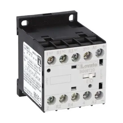Produktfoto 1 von Lovato BG09 Schütz 60V-Spule, 4-polig, 440V / 20 A 15 kW 2 Schließer/2 Öffner AC-Schaltung 2-Hilfskontakte