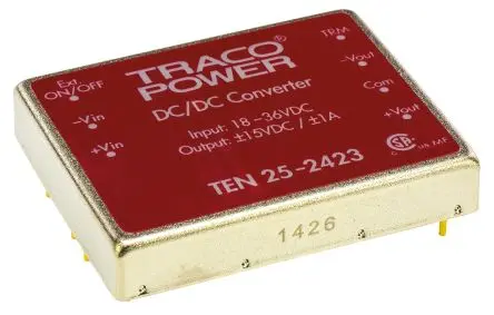 TRACOPOWER TEN 25 DC/DC Konverter, 15V dc OUT 1 A Leiterplattenmontage 36V dc 1.5 kV dc 25 W -40 °C 85 °C