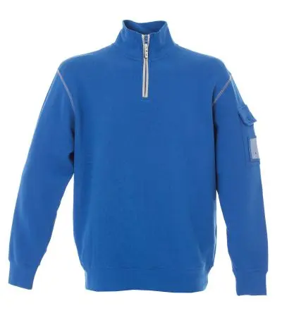 Produktfoto 1 von JRC 987107 Unisex Sweatshirts & Fleecejacken, 35 % Baumwolle, 65 % Polyester Königsblau Reißverschluss, Größe L