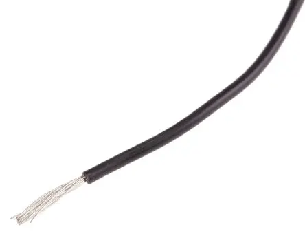 Produktfoto 1 von RS PRO KY30 Schaltdraht 0.6 mm², 20 AWG 100 m Schwarz Ø 1.9 mm 19 Litzen Polyvinylchlorid