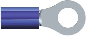 Produktfoto 1 von TE Connectivity PIDG Ringkabelschuh, Isoliert 16 AWG, Nylon, Blau, 14 AWG max.AWG, aussen ø 0.469 Zoll, innen ø 0.265