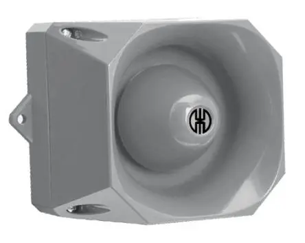 Produktfoto 1 von Werma WM 32 tne 9-60VDC GY Elektronischer Signalgeber Wand IP66 60V 32-Ton 110 dB @ 1m, Grau DC